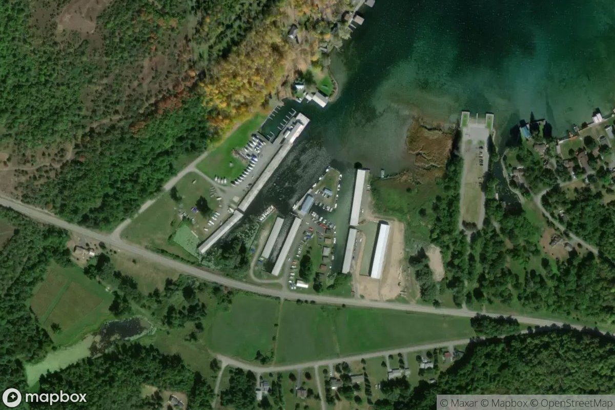 Satellite view of Henderson Harbor Marina