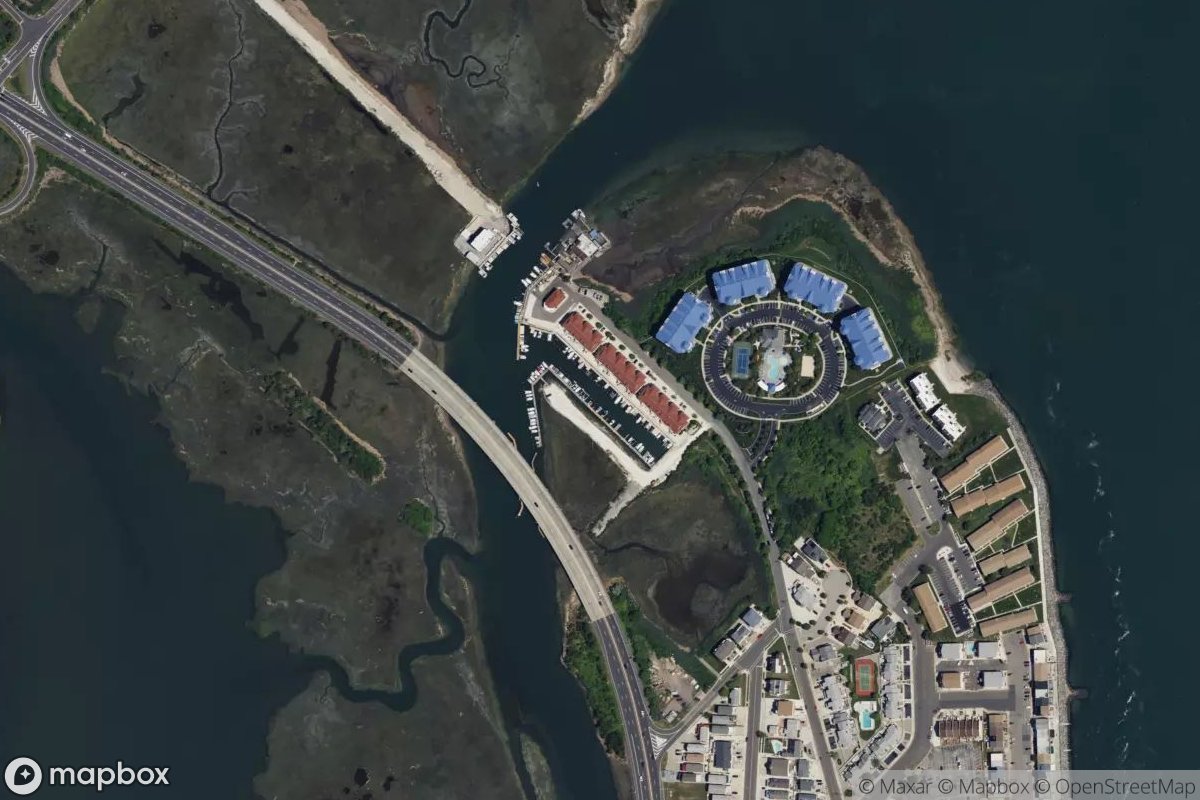 Satellite view of Hereford Inlet Marina