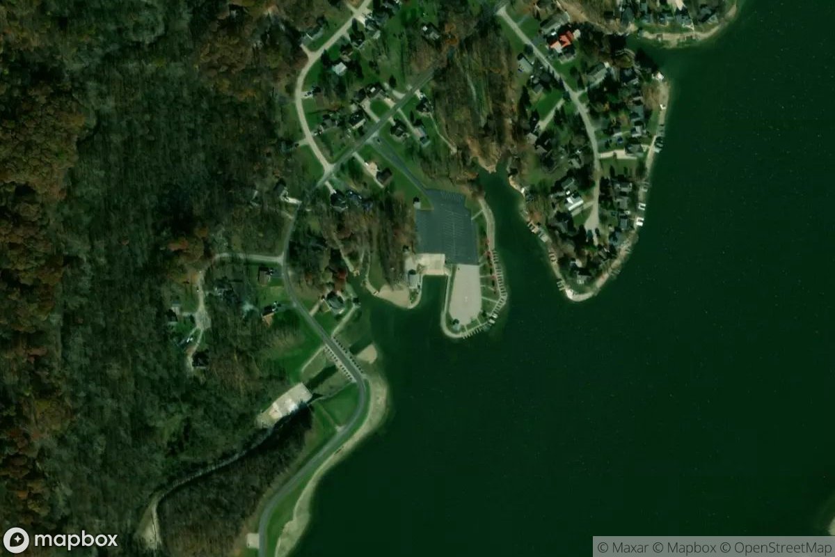 Satellite view of Heritage Lake Marina