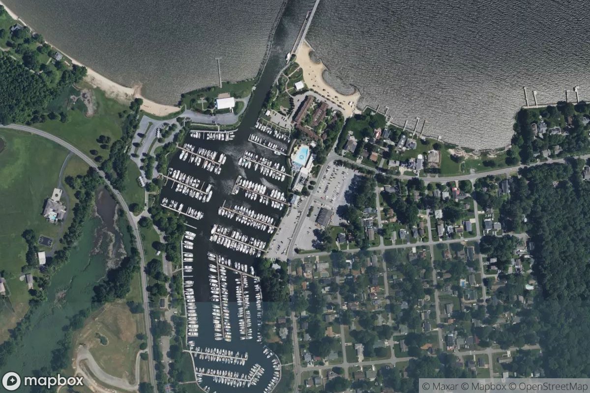 Satellite view of Herrington Harbor South Marina Office