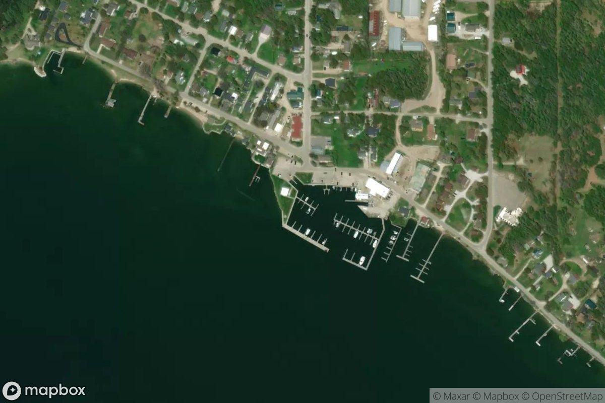 Satellite view of Hessel Marina