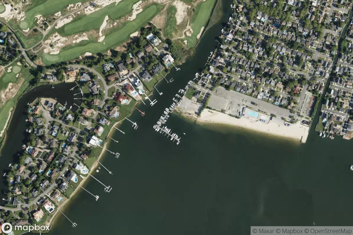 Satellite view of Hewlett Point Yacht Club