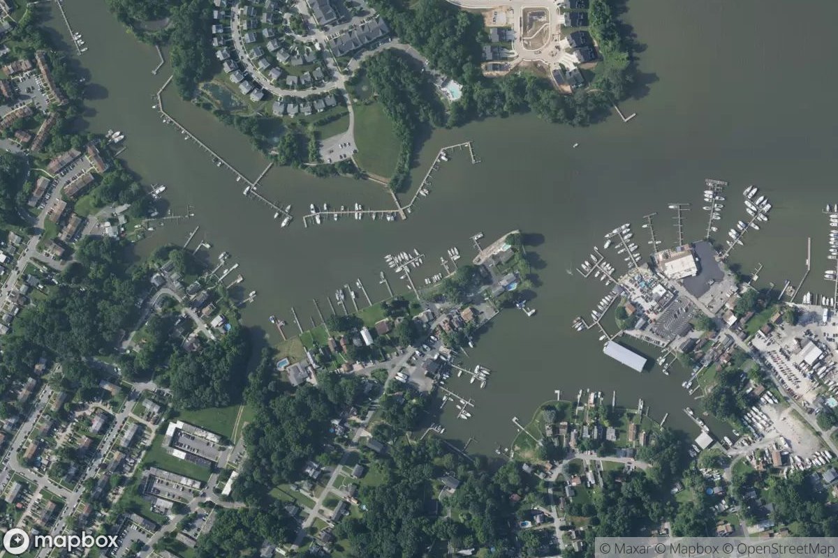 Satellite view of Hilltop Marina