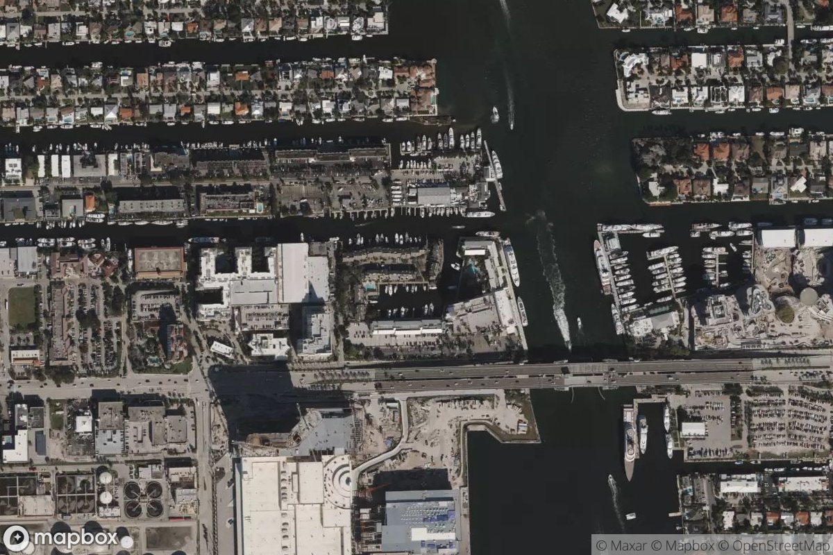 Satellite view of Hilton Fort Lauderdale Marina