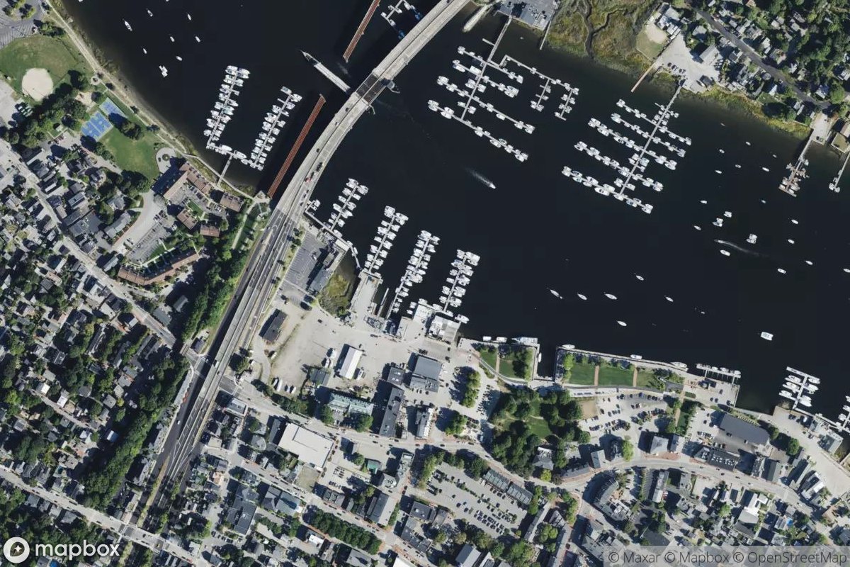 Satellite view of Hilton’s Marina