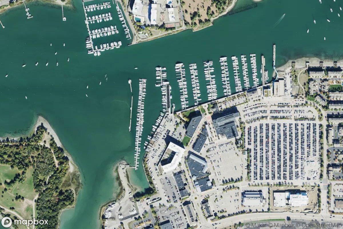 Satellite view of Hingham Shipyard Marina