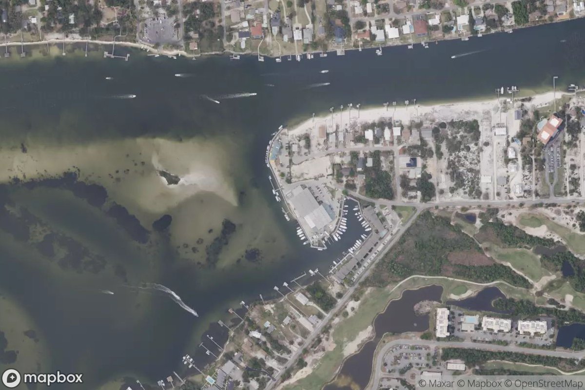 Satellite view of Holiday Harbor Marina