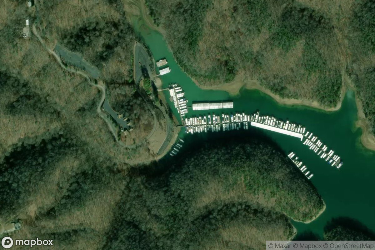 Satellite view of Holly Creek Marina