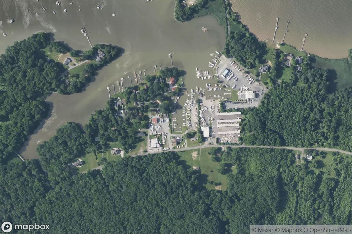 Satellite view of Holly Neck Marina