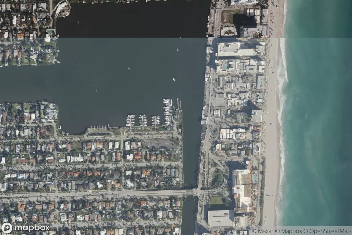 Satellite view of Hollywood City Marina
