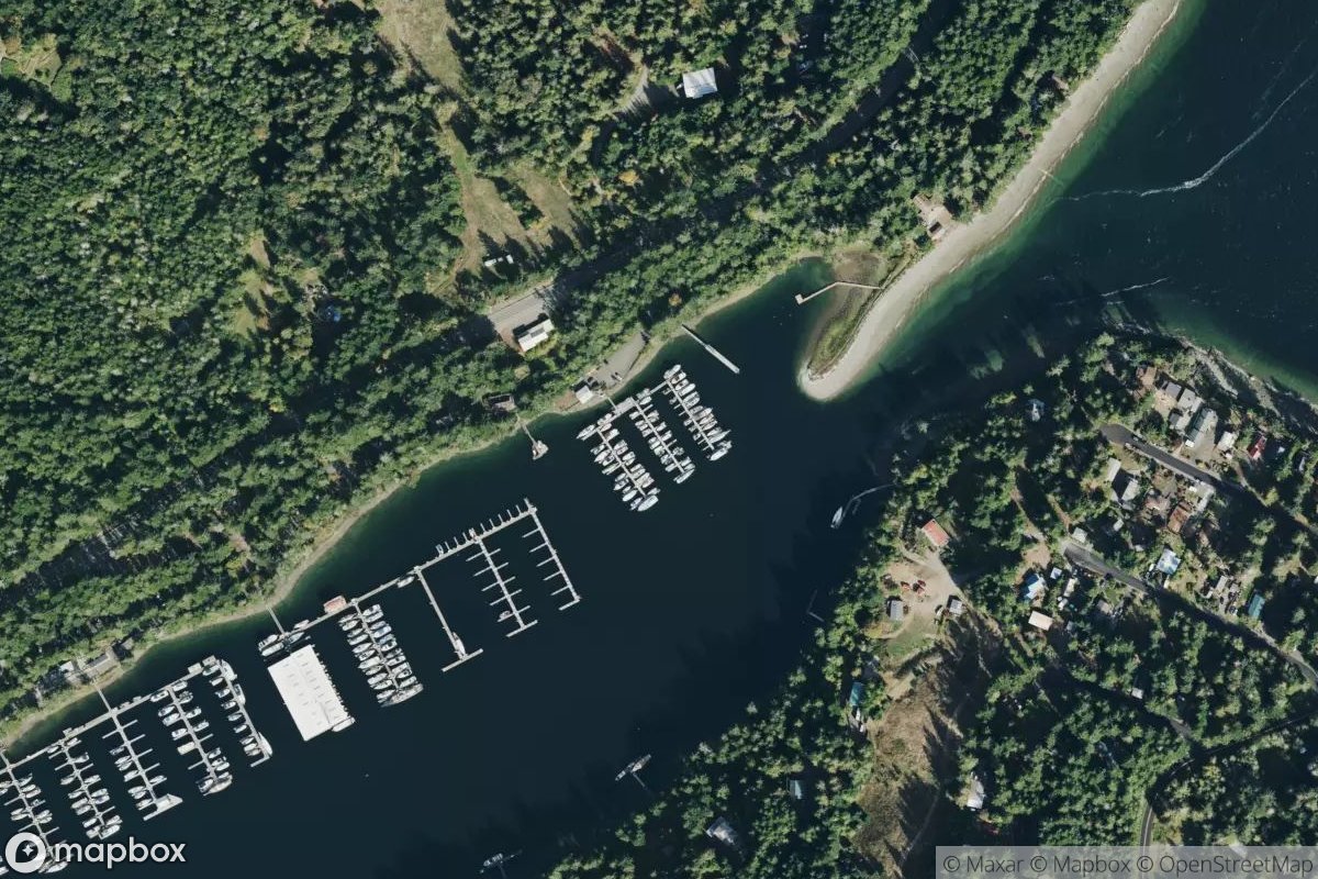 Satellite view of Home Port Marina at Pleasant Harbor