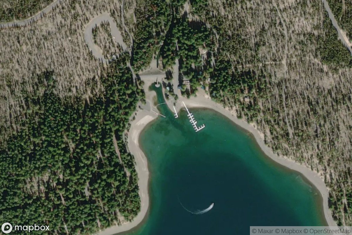 Satellite view of Hoodoo Marina
