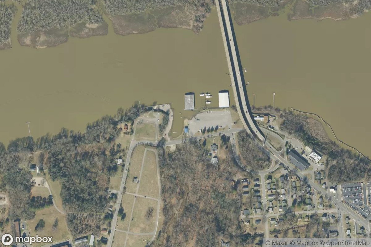 Satellite view of Hopewell City Marina