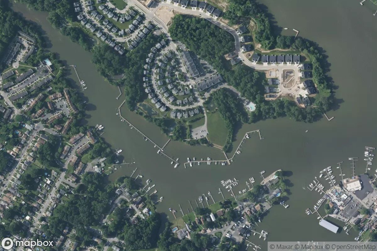 Satellite view of Hopewell Pointe Marina