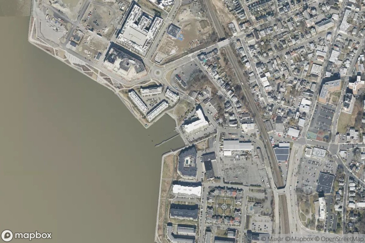 Satellite view of Horan's Landing Kayak Rack
