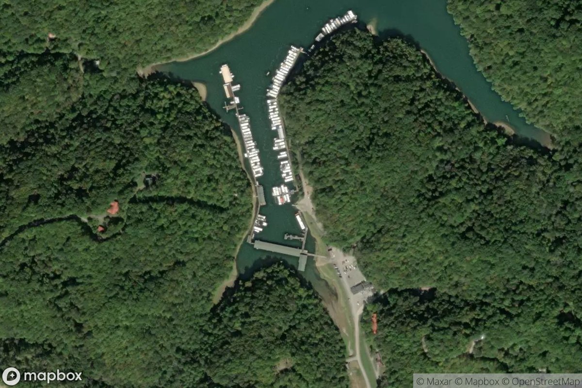 Satellite view of Horse Creek Marina