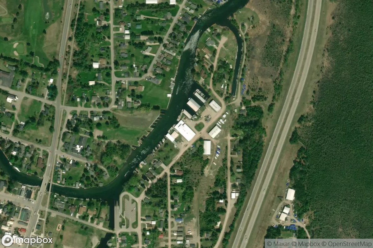 Satellite view of Howe Marine