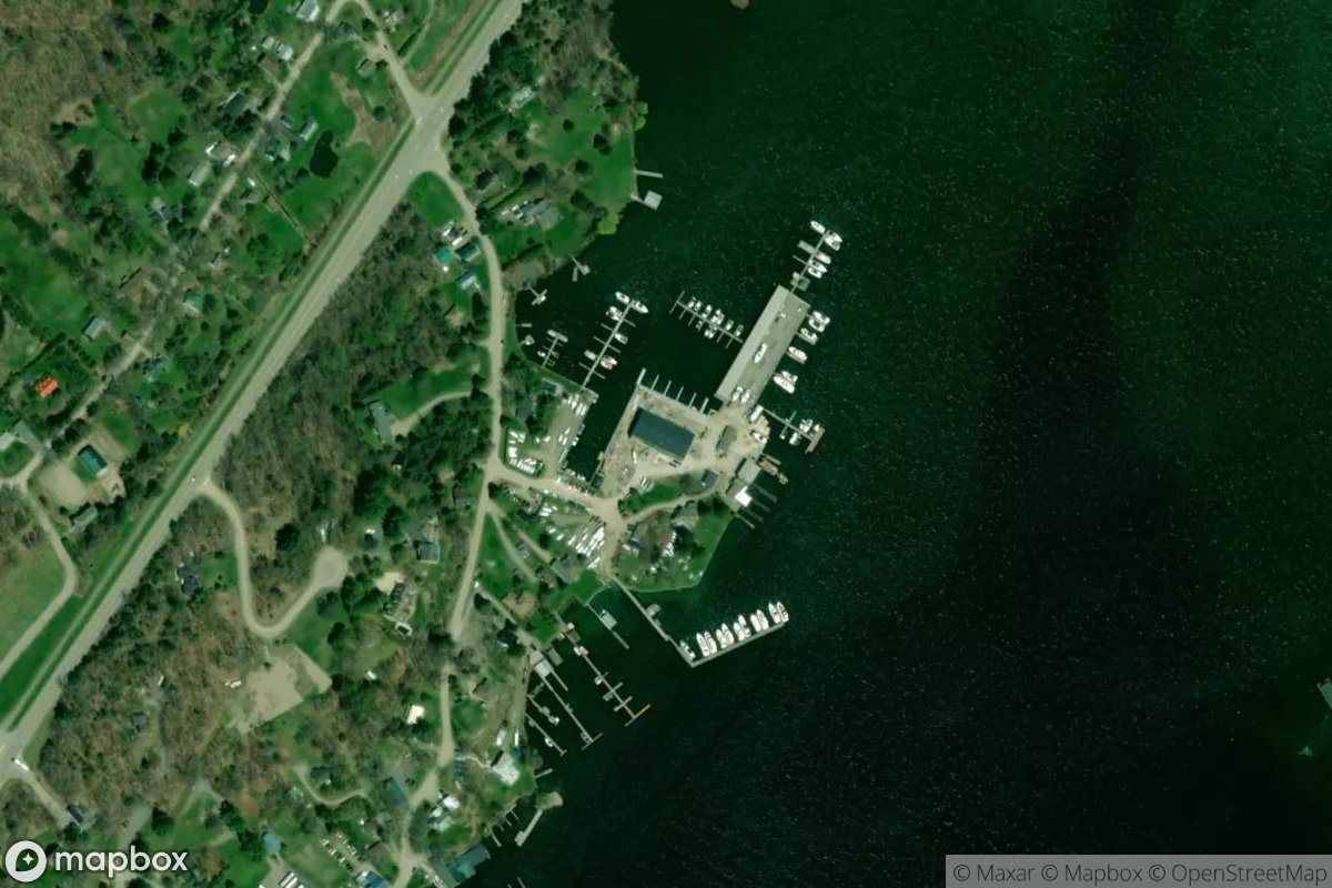 Satellite view of Hucks Marine & Resort