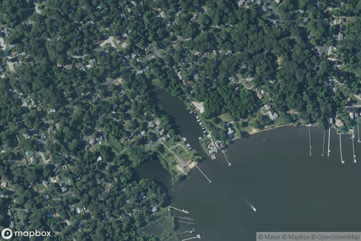 Satellite view of Hunters Harbour Marina