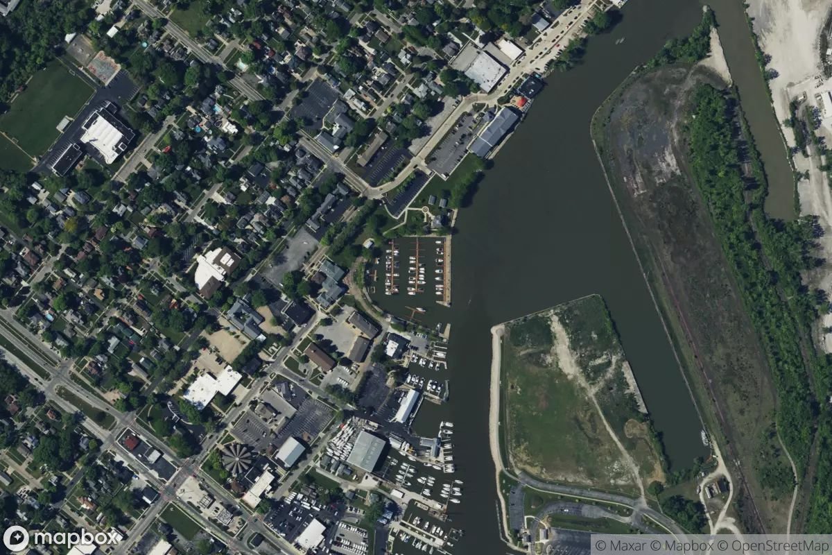 Satellite view of Huron City Marina