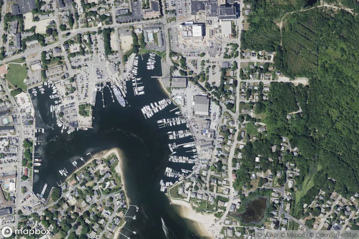 Satellite view of Hyannis Marina