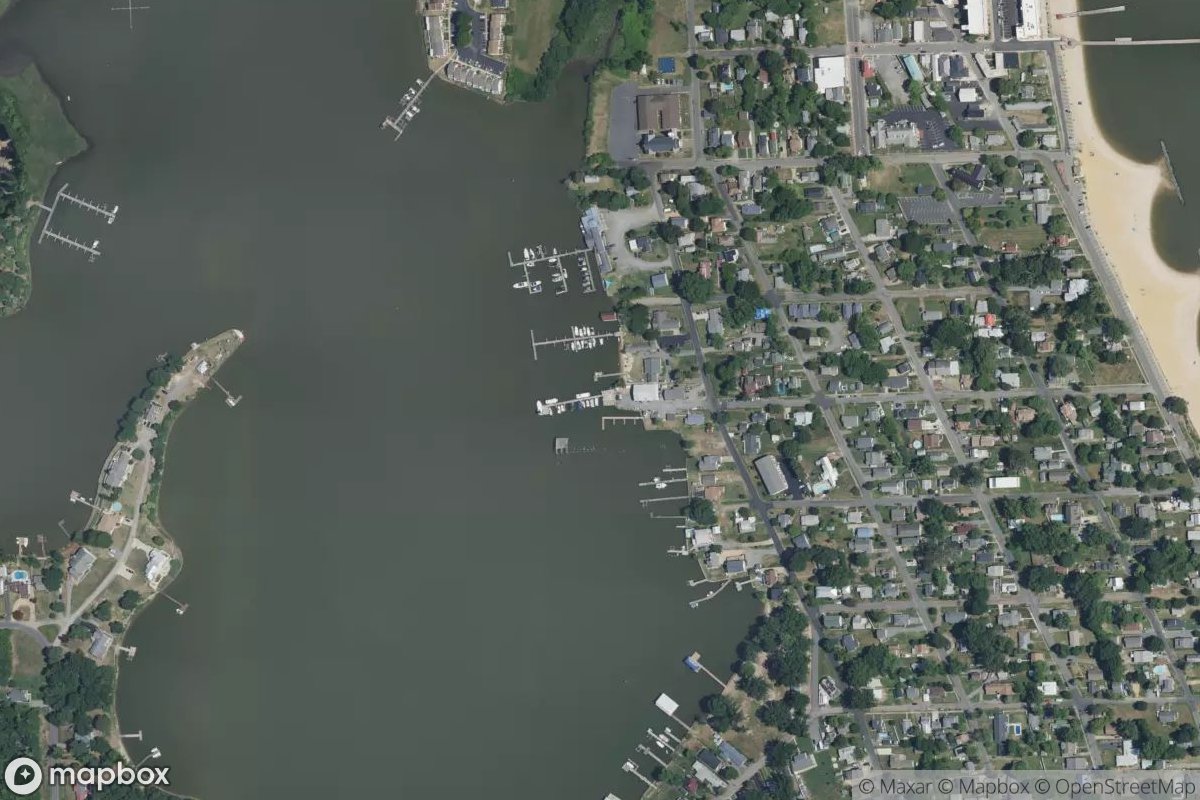 Satellite view of Ice House Marina