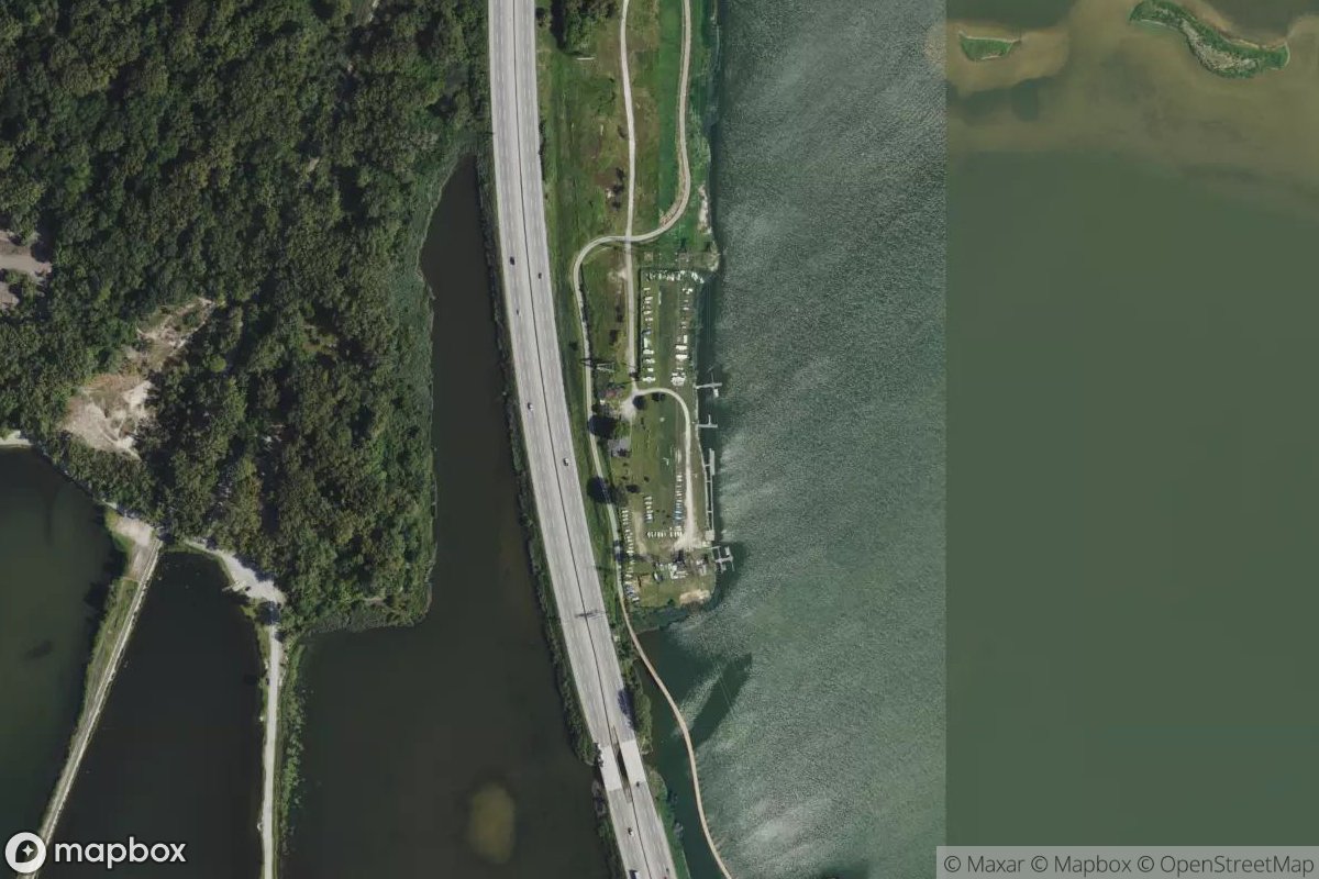 Satellite view of Illiana Yacht Club