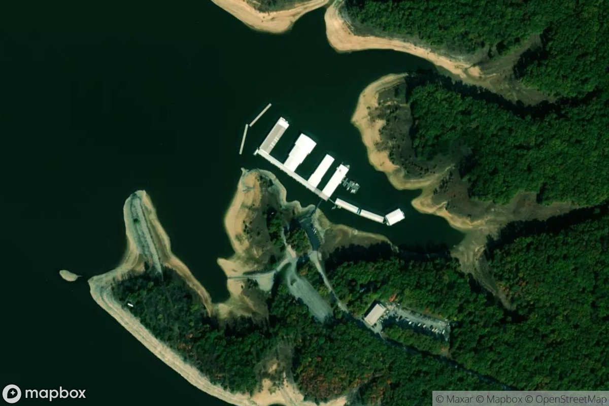 Satellite view of Indian Creek Marina