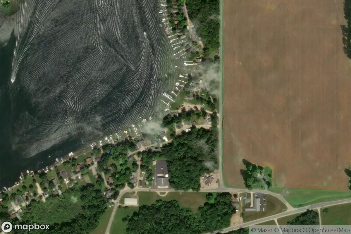 Satellite view of Indian Lake Yacht Club