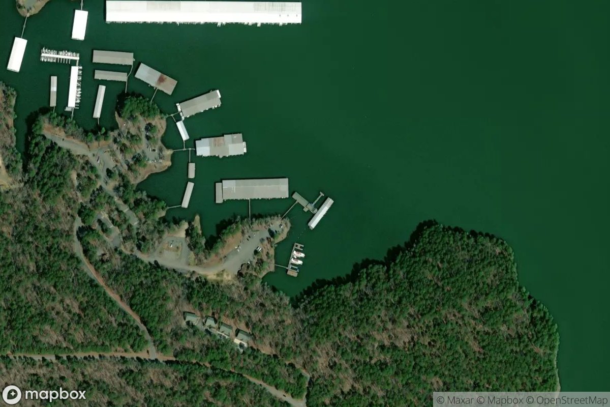 Satellite view of Iron Mountain Lodge & Marina