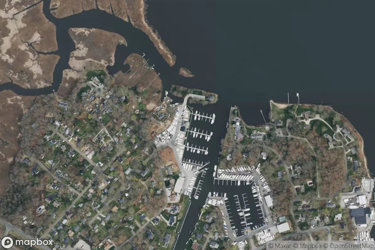 Satellite view of Island Cove Marina