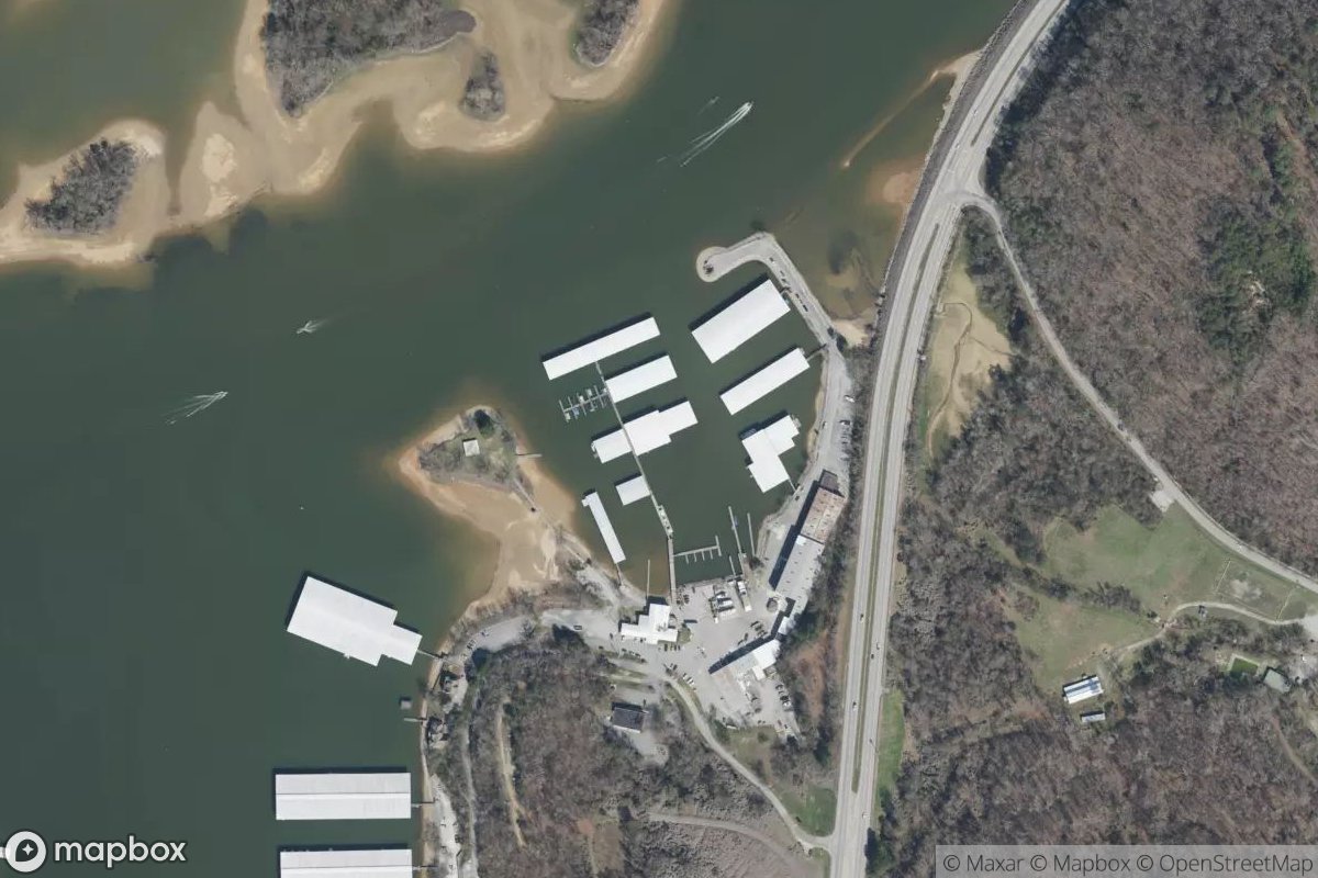 Satellite view of Island Cove Marina