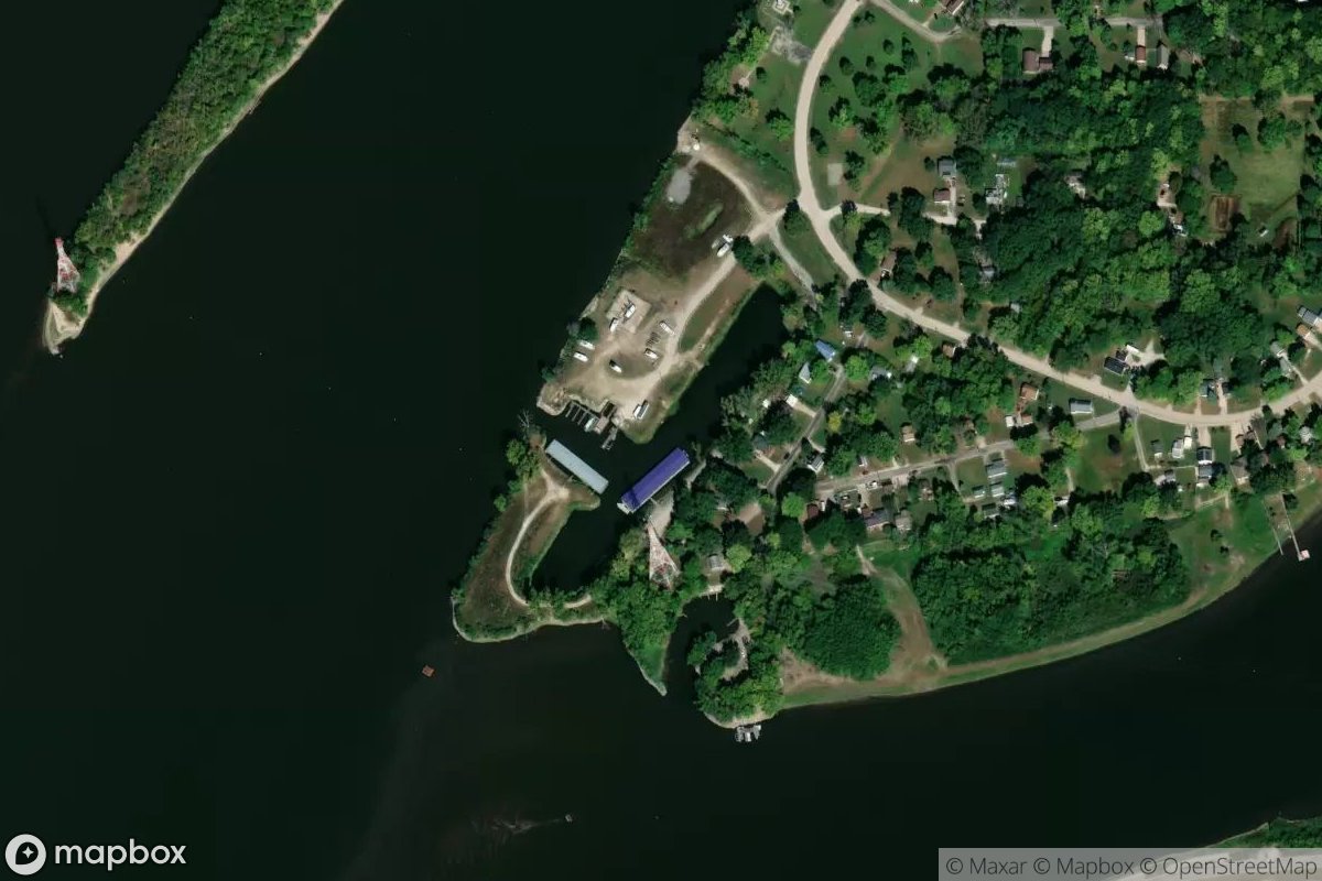 Satellite view of Island Marina