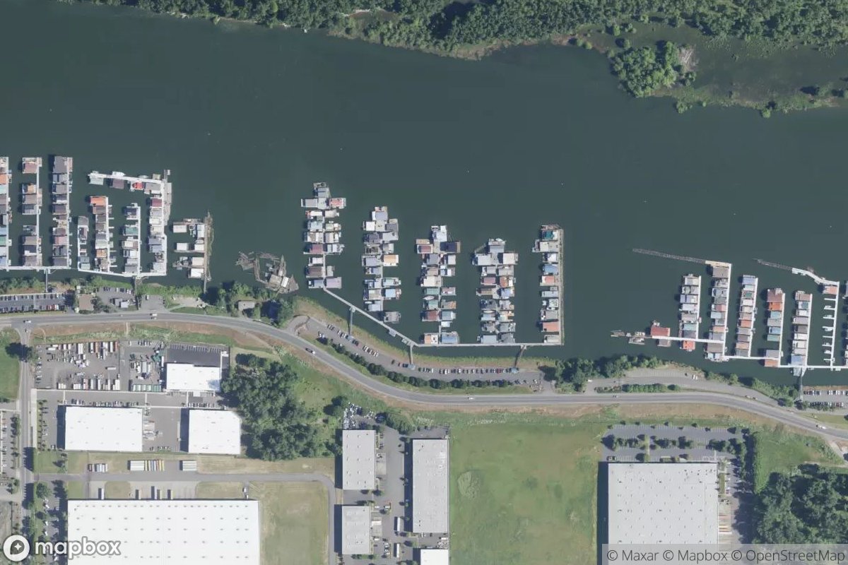 Satellite view of Islands Moorage