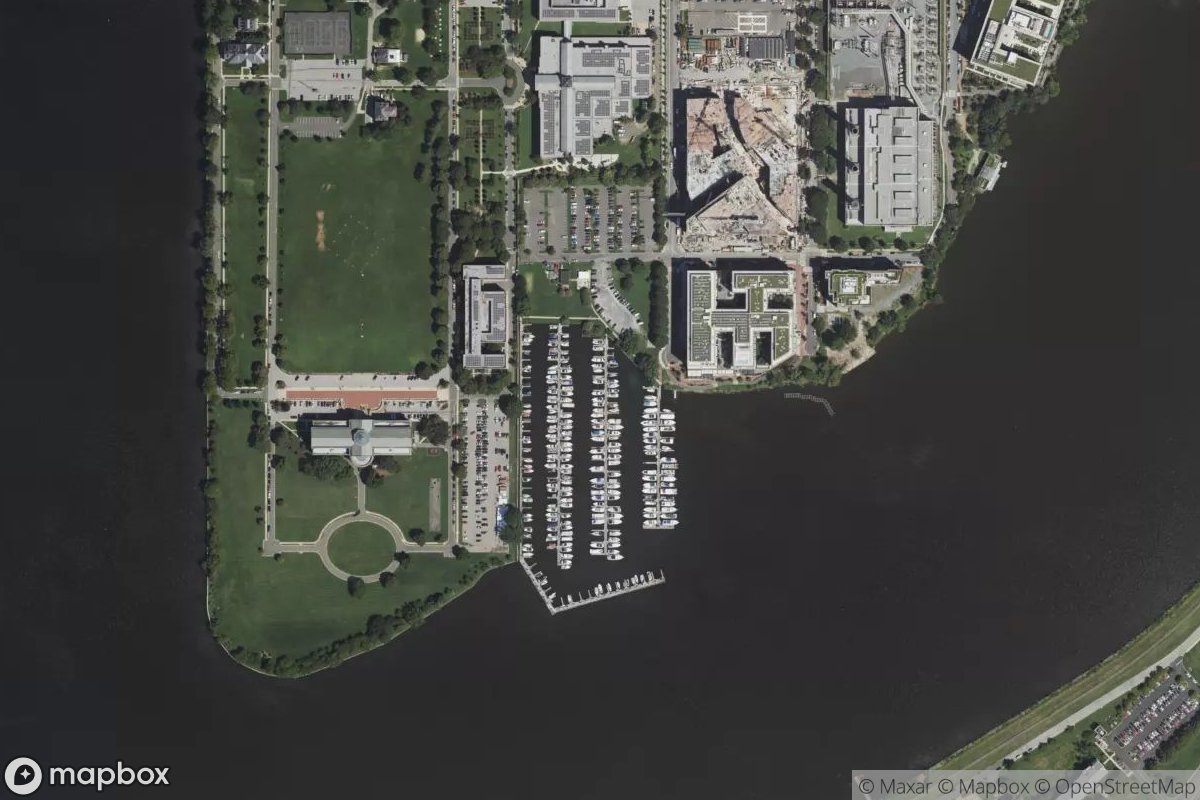 Satellite view of James Creek Marina