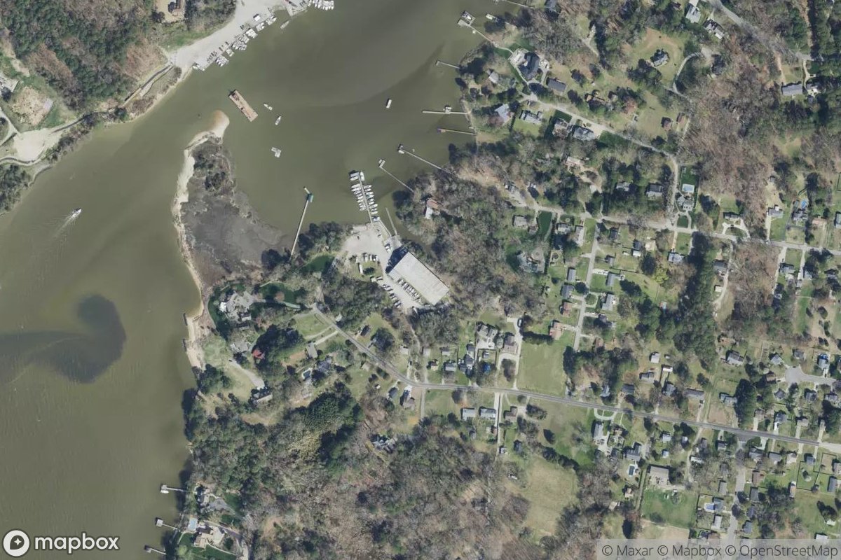 Satellite view of James River Marina