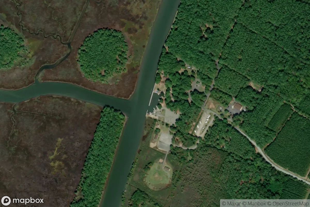 Satellite view of Janes Island State Park