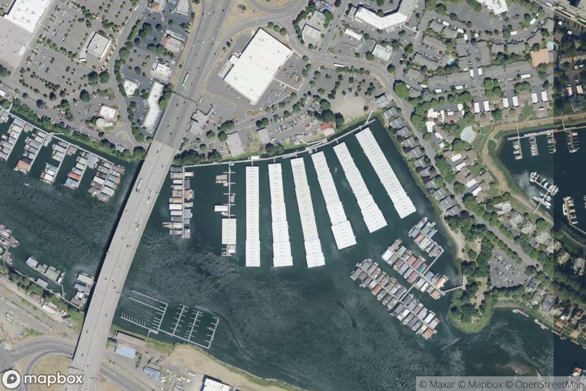 Satellite view of Jantzen Bay Marina