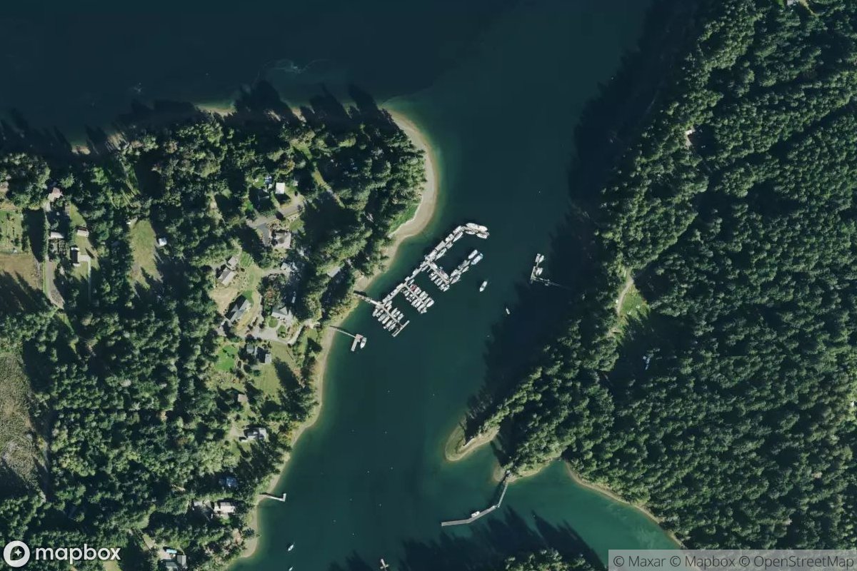 Satellite view of Jarrell's Cove Marina