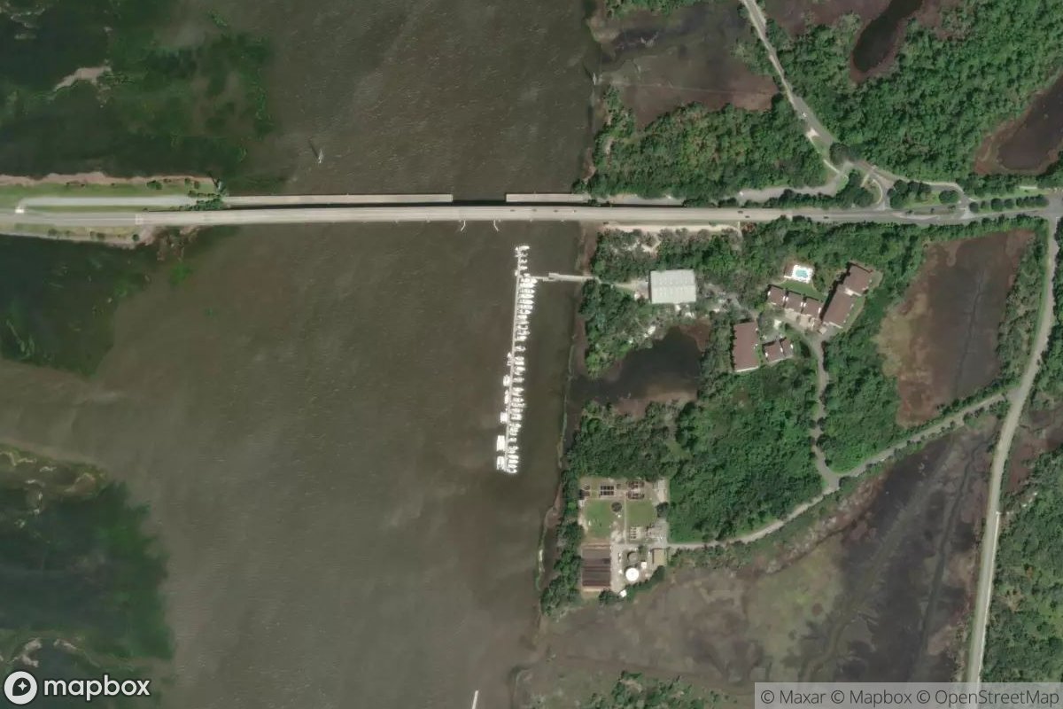 Satellite view of Jekyll Island Marina