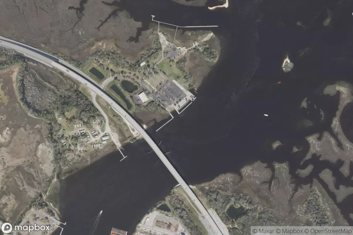 Satellite view of Jim King Marina