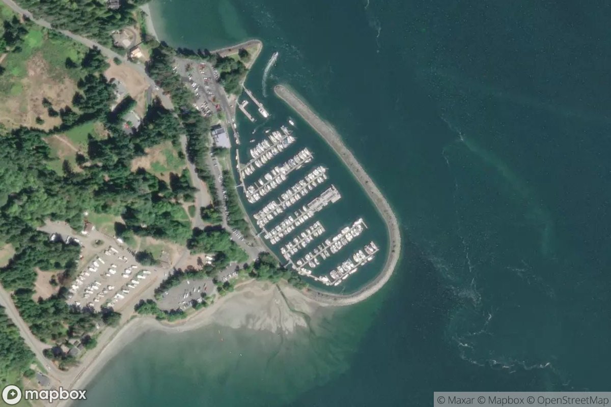 Satellite view of John Wayne Marina
