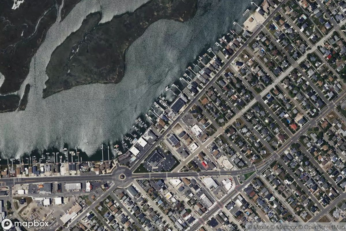 Satellite view of Jolly Roger Marina