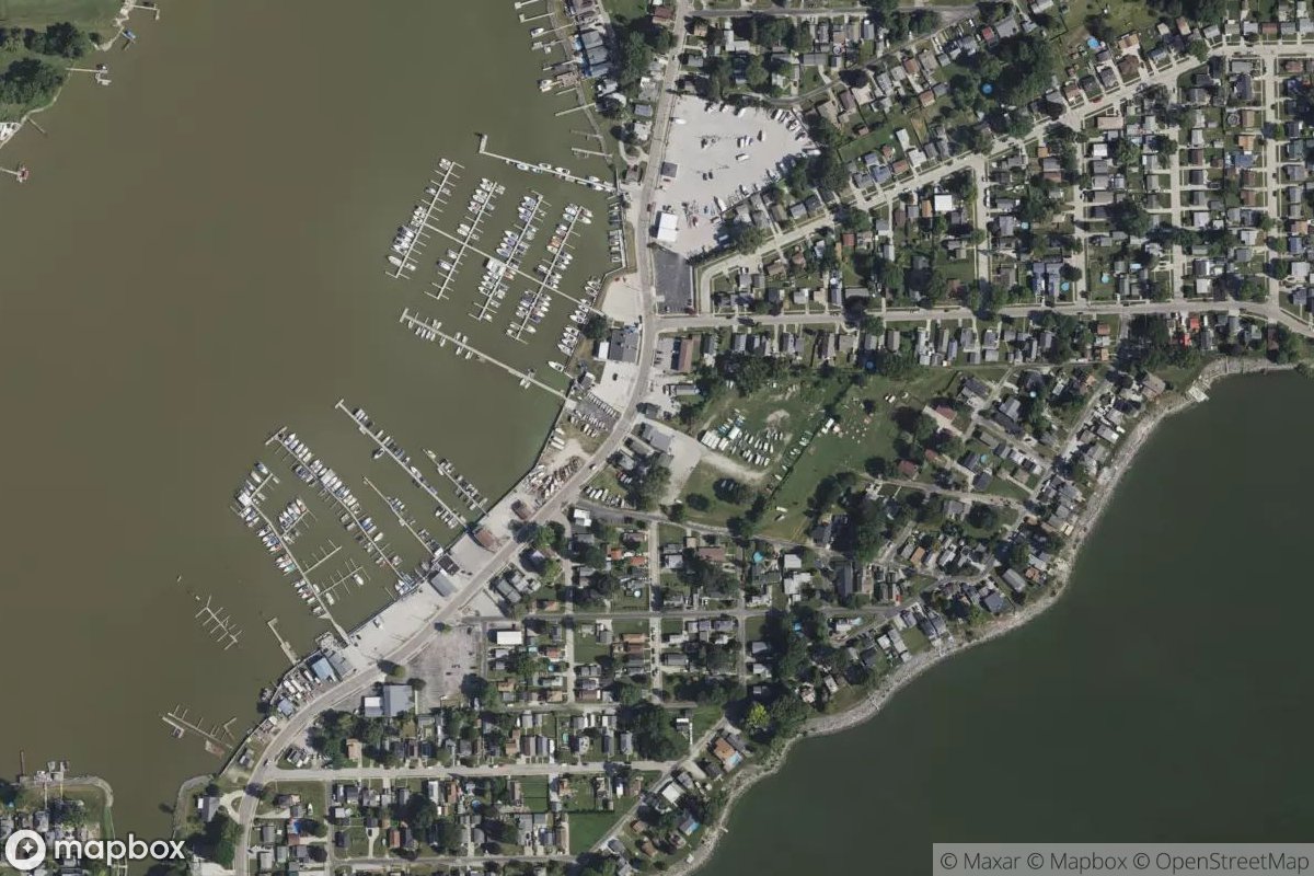 Satellite view of Jolly Roger Sailing Club