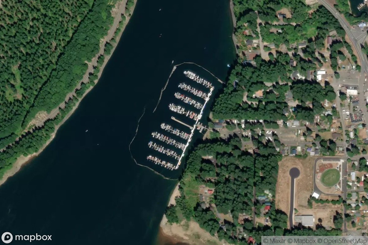 Satellite view of Kane's Marina