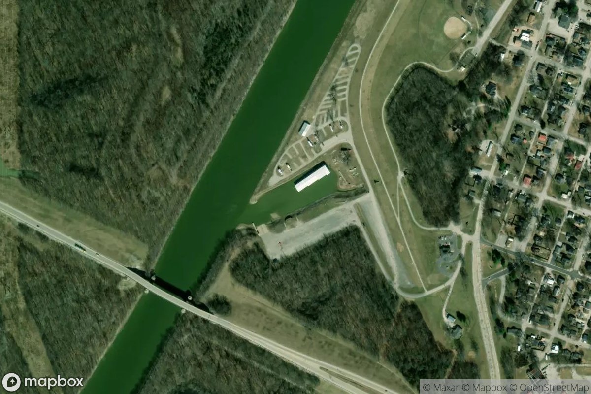 Satellite view of Kaskaskia River Marina