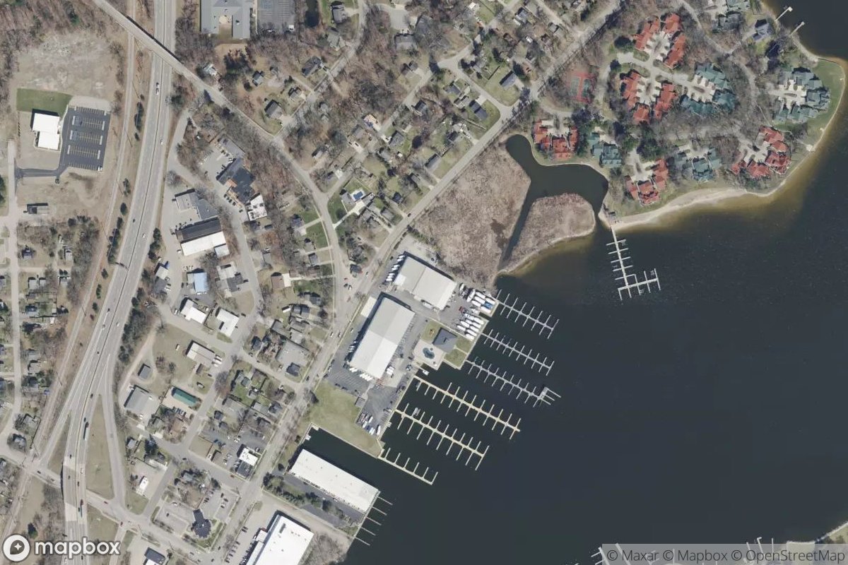 Satellite view of Keenan Marina