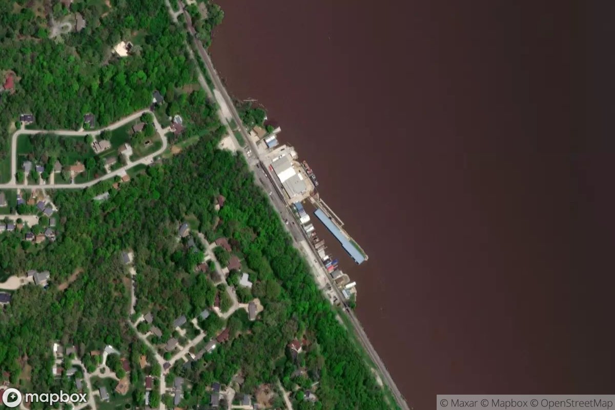 Satellite view of Keokuk Yacht Club