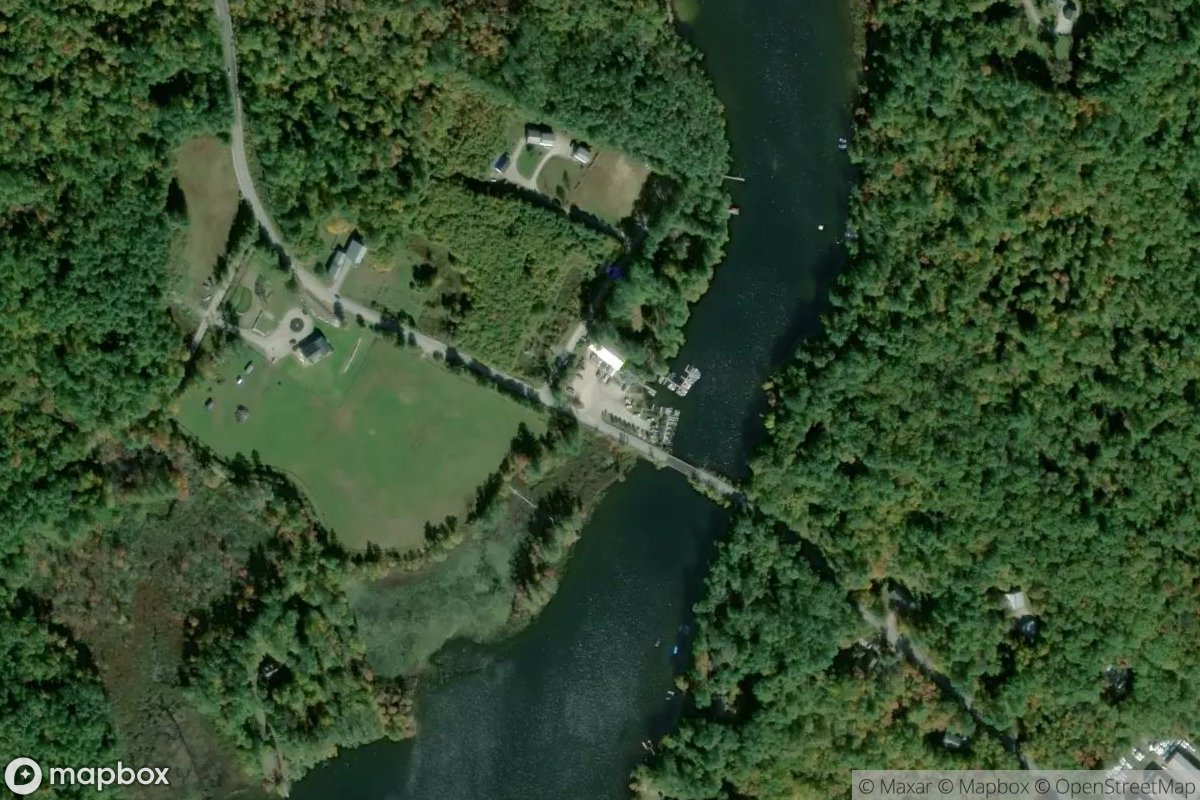 Satellite view of Kezar Lake Marina
