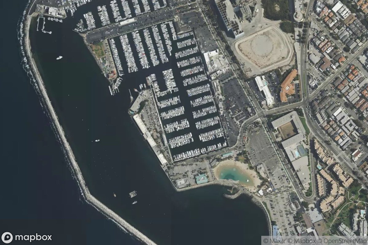 Satellite view of King Harbor Marina